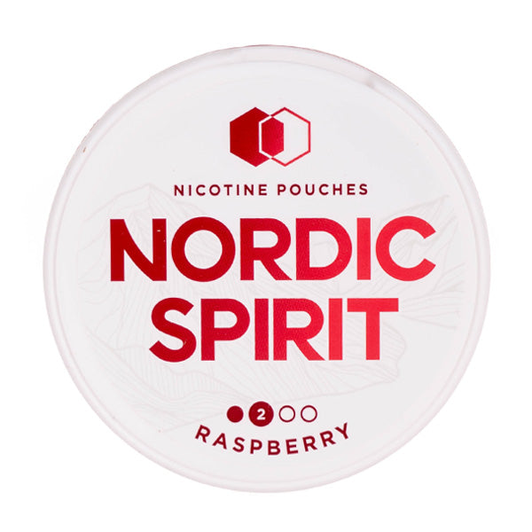 Raspberry 6mg Standard Nicotine Pouches by Nordic Spirit