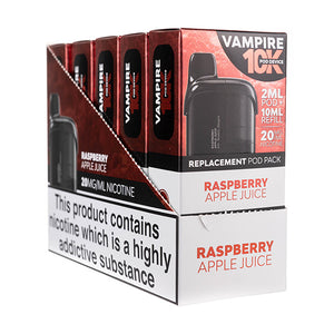 Vampire Vape 10K Prefilled Pod + Refill [Box of 5] - Raspberry Apple Juice
