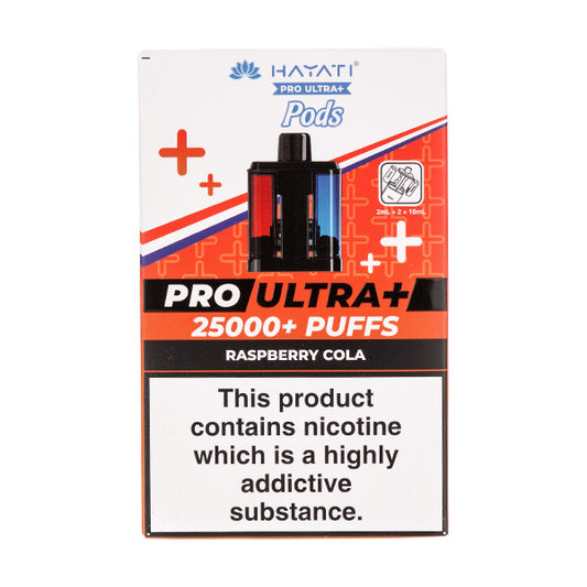 Hayati Pro Ultra Plus 25k Raspberry Cola Refill Pods