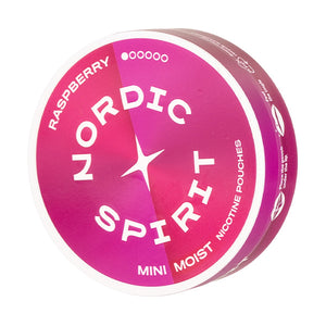 Raspberry Mini Nicotine Pouches by Nordic Spirit