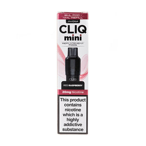 Red Raspberry Cliq Mini Prefilled Pod + Refill by Avomi