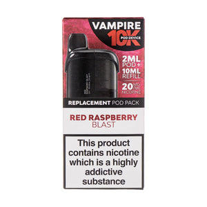Red Raspberry Blast 10K Prefilled Pod + Refill by Vampire Vape