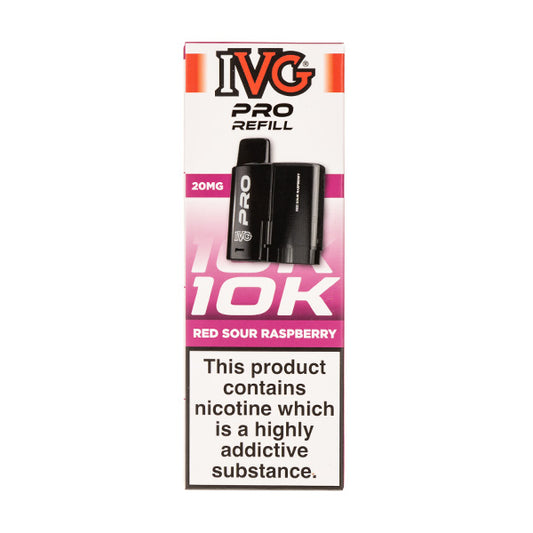 Red Sour Raspberry Pro 12 Prefilled Pod + Refill by IVG