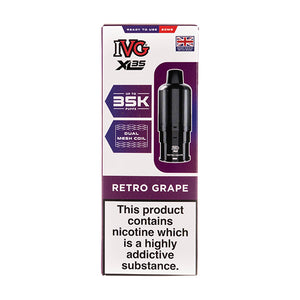 Retro Grape XL35 Prefilled Pod + Refills by IVG