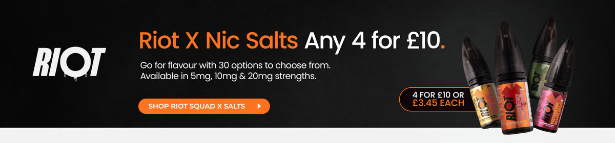 Shop Riot X E-liquids 4 for £10