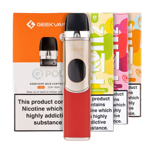 Geek Vape Wenax Q2 Pod Kit Bundle Ruby Amber