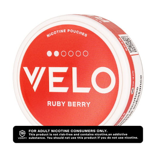 Ruby Berry Nicotine Pouches by VELO -6mg