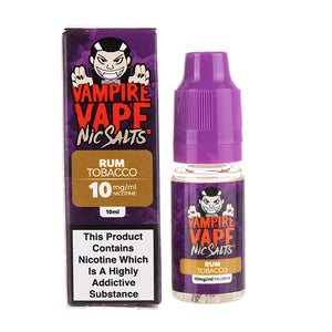 Rum Tobacco Nic Salt E-Liquid by Vampire Vape
