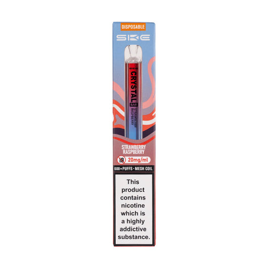 SKE Crystal Bar Disposable Vape in Strawberry Raspberry flavour