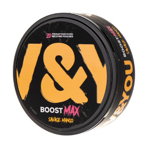 Savage Mango Boost Max Nicotine Pouches by V&YOU