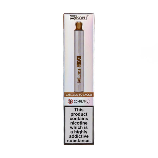 Sikary S600 Disposable Vape Device - Vanilla Tobacco Flavour in a 20mg Nicotine Strength