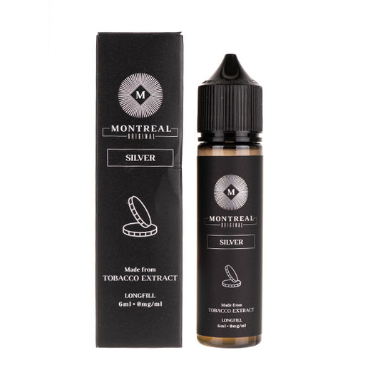 Silver 60ml Longfill E-Liquid by Montreal Original
