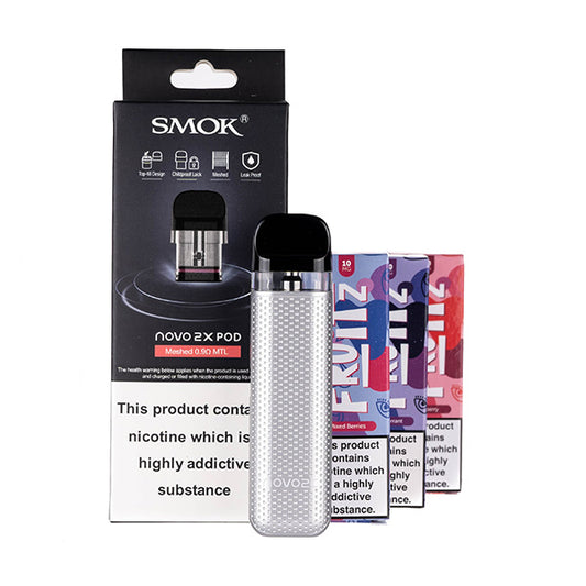 SMOK Novo 2C Pod Kit Bundle - Silver