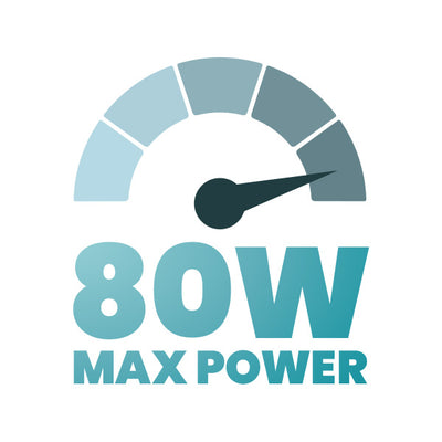 80W of Great Power!