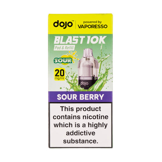 Sour Berry Dojo Blast 10K Prefilled Pod + Refill by Vaporesso