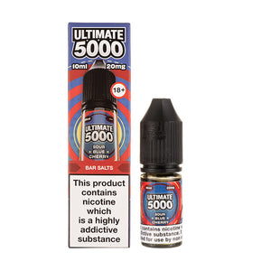Sour Blue Cherry Nic Salt E-Liquid by Ultimate 5000 Bar Salt