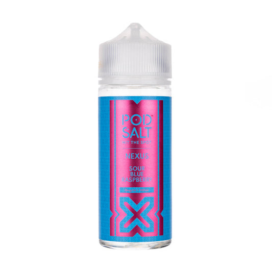 Sour Blue Raspberry 100ml Shortfill E-Liquid by Pod Salt Nexus