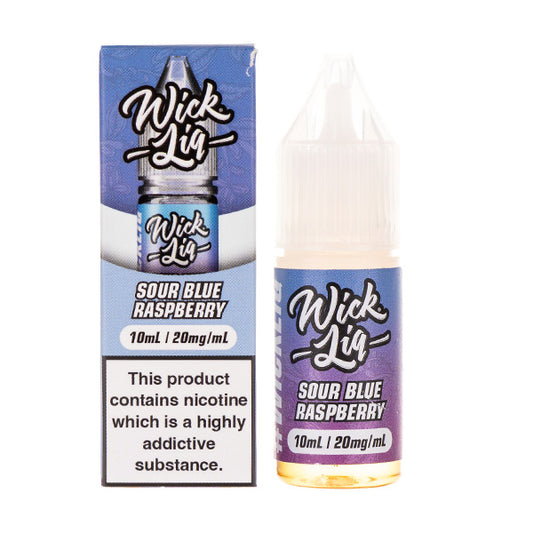 Sour Blue Raspberry Nic Salt E-Liquid by Wick Liq Bar Juice