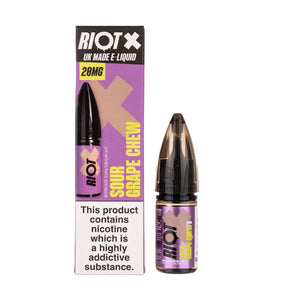 Sour Grape Chew Nic Salt E-Liquid by Riot Squad X