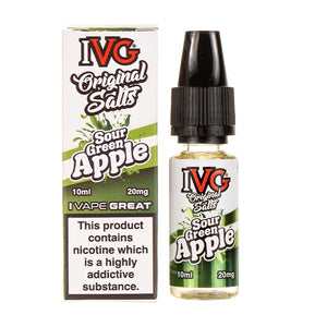 Sour Green Apple Nic Salt E-Liquid by IVG Original Salts