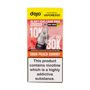 Sour Peach Gummy Dojo Blast 30K Pro Prefilled Pod + Refill by Vaporesso