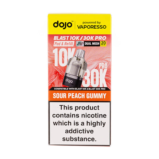 Sour Peach Gummy Dojo Blast 30K Pro Prefilled Pod + Refill by Vaporesso
