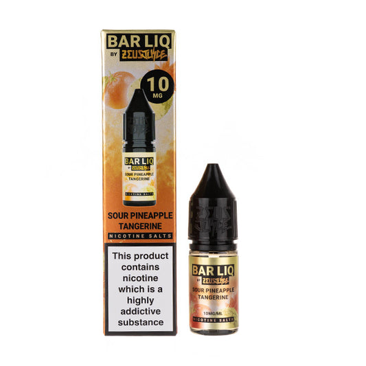Sour Pineapple Tangerine Nic Salt E-Liquid by Zeus Juice Bar Liq