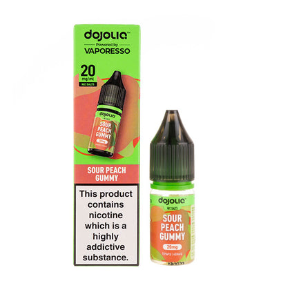 Sour Peach Gummy Dojoliq Nic Salt E-Liquid by Vaporesso