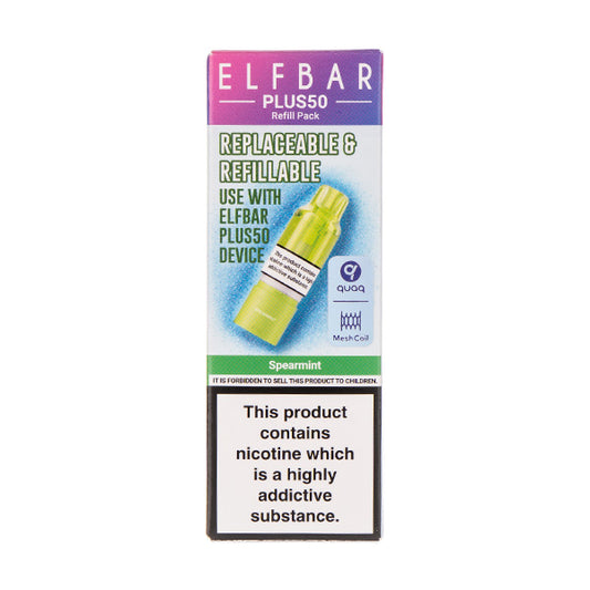 Spearmint Plus50 Prefilled Pod + Refill by Elf Bar