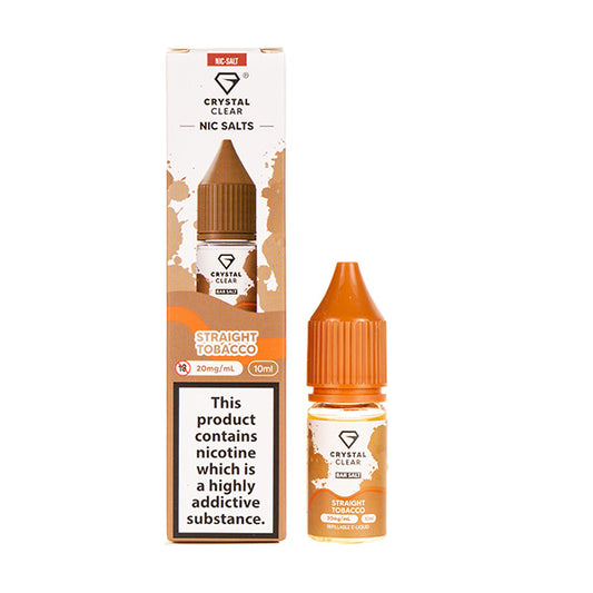 Straight Tobacco Nic Salt E-Liquid by Crystal Clear