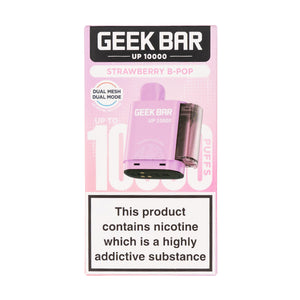 Strawberry B Pop UP 10000 Prefilled Pod + Refill by Geek Bar