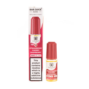 Strawberry Cherry Raspberry Nic Salt E-Liquid by Bar Juice 5000