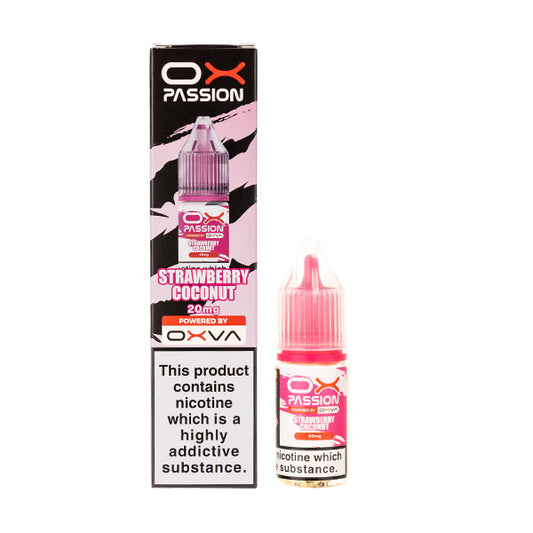 Strawberry Coconut Nic Salt E-Liquid by Oxva Ox Passion