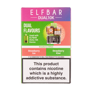 Strawberry Edition Dual 10k Refill Pack by Elf Bar