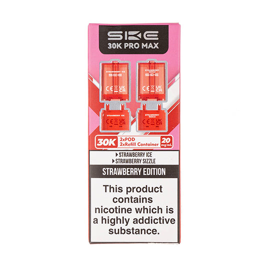 Strawberry Edition Pro Max 30K Prefilled Pod + Refill by SKE