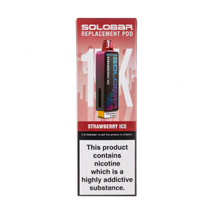 Strawberry Ice Boost 15K Prefilled Pod + Refill by Solobar