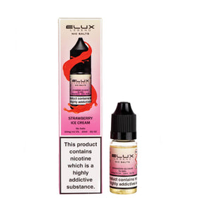 Elux Legends Nic Salt E-Liquid - Strawberry Ice Cream