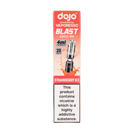 Strawberry Ice Dojo Blast 2000 Go Prefilled Pod + Refill by Vaporesso