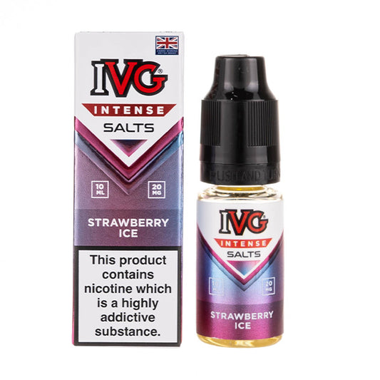 Strawberry Ice Nic Salt E-Liquid by IVG Intense Salts