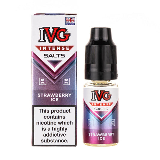 Strawberry Ice Nic Salt E-Liquid by IVG Intense Salts