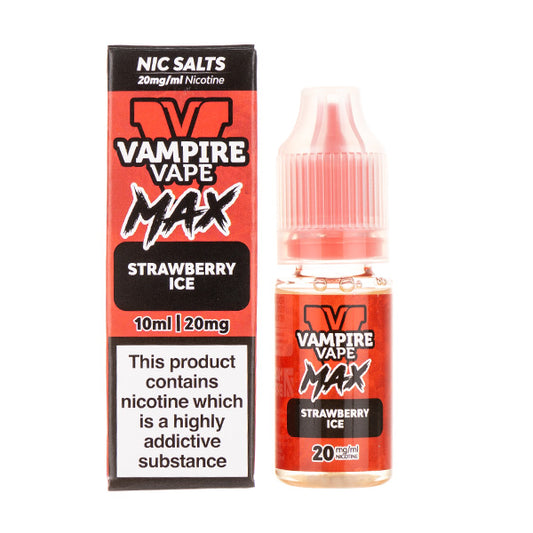Strawberry Ice Nic Salt E-Liquid by Vampire Vape Max - 10mg