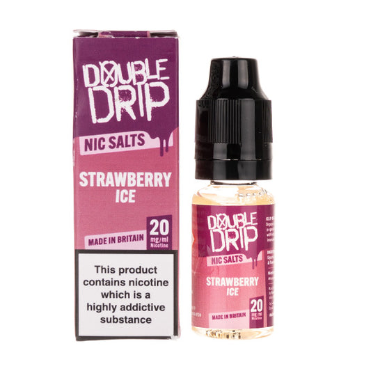 Strawberry Ice Nic Salt E-liquid by Double Drip