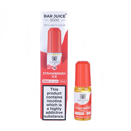 Strawberry Ice Nic Salt E-Liquid Bar Juice 5000