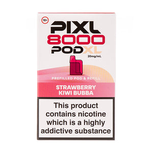 Strawberry Kiwi Bubba Pixl 8000 Prefilled Pod + Refill by Pixl