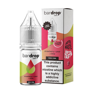 Strawberry Pear Lime Nic Salt E-liquid by Bar Drop