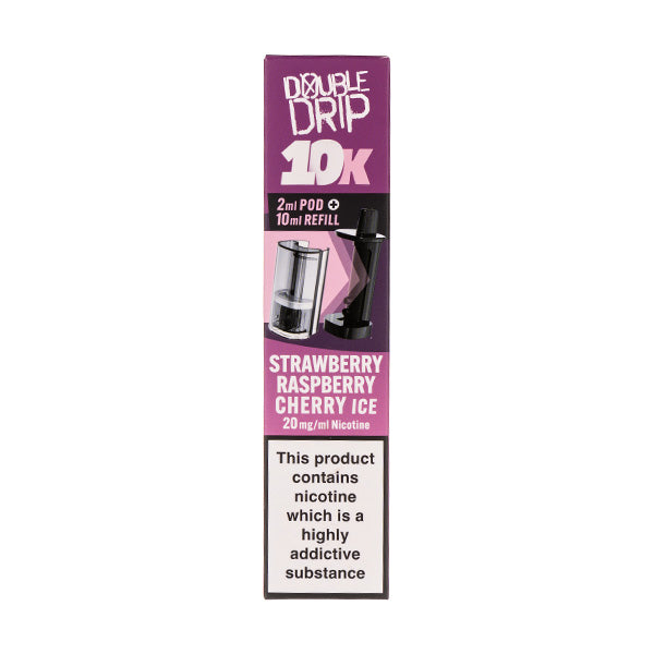 Double Drip 10k Strawberry Raspberry Cherry Ice Refill Pack | Vape ...