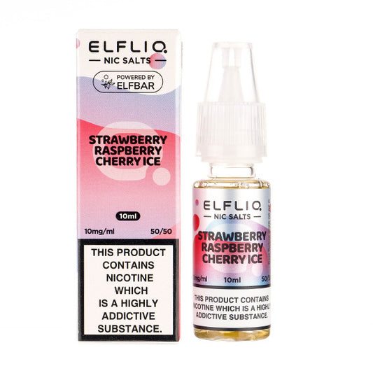 ELFLIQ - Strawberry Raspberry Cherry Ice Nic Salt | Buy 4 for 10 ELFLIQ - Strawberry Raspberry Cherry Ice Nic Salt | Buy 4 for 10