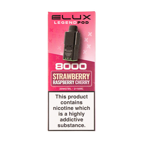 Elux Strawberry Raspberry Cherry Legend 8000 Prefilled Pod + Refill by Elux — image 1 of 1