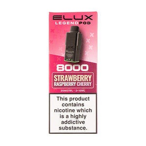 Strawberry Raspberry Cherry Legend 8000 Prefilled Pod + Refill by Elux