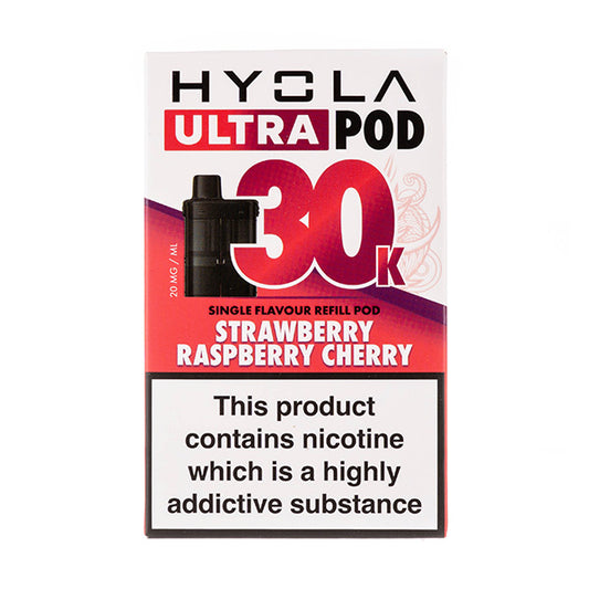 Strawberry Raspberry Cherry Ultra 30k Prefilled Pods by Hyola